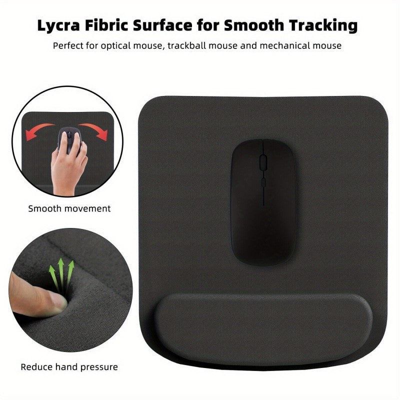 1\u002F 2pcs Non-slip and Comfortable Memory Foam Wrist Rest and Mouse Pad Set, Breathable Memory Foam Keyboard and Mouse Wrist Rest, Reduce Wrist Pressure, Suitable for Long-term Gaming and Office Use